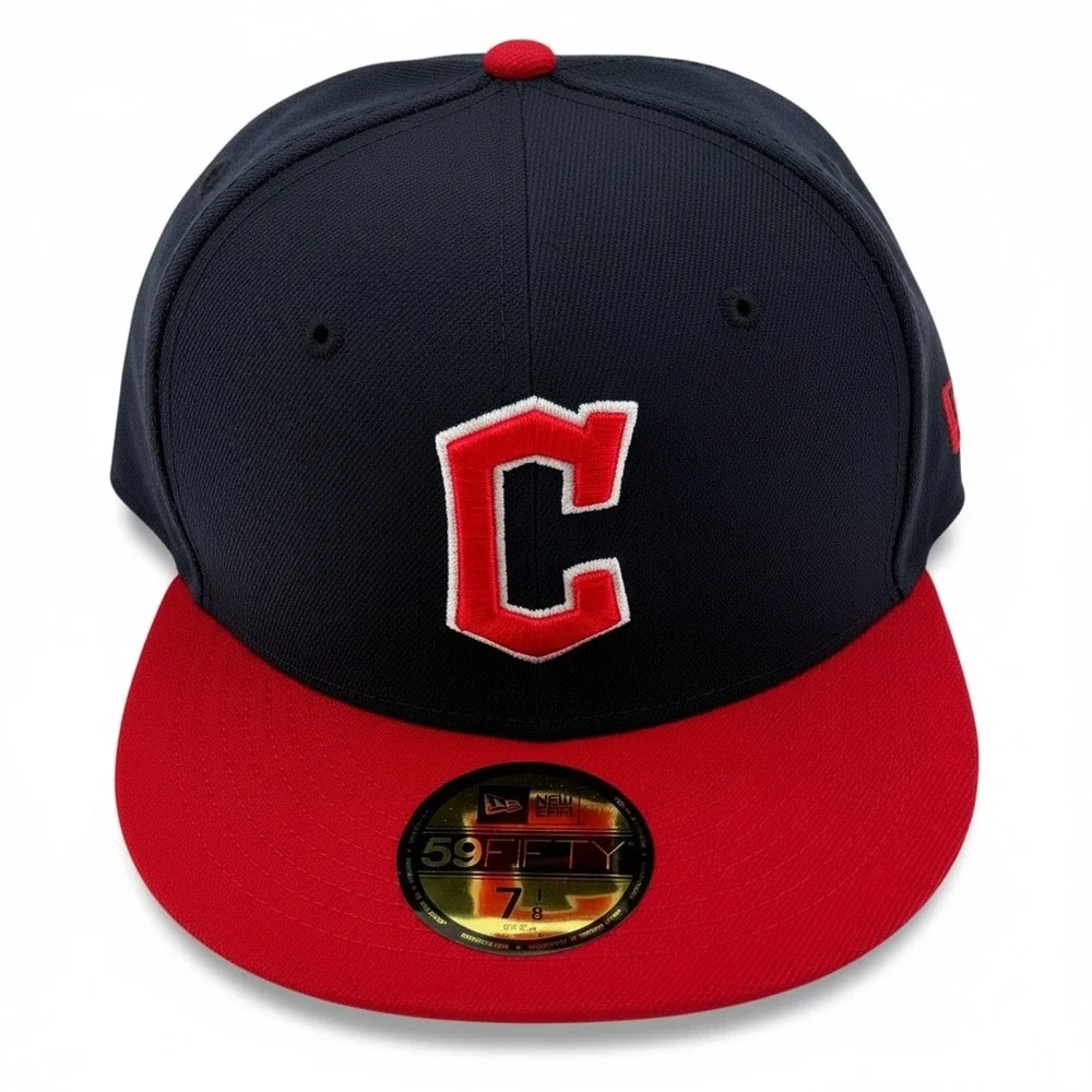 Cleveland‎ Guardians Hat New Era 59FIFTY MLB Baseball Fitted Men Size 7 1/8 NWT